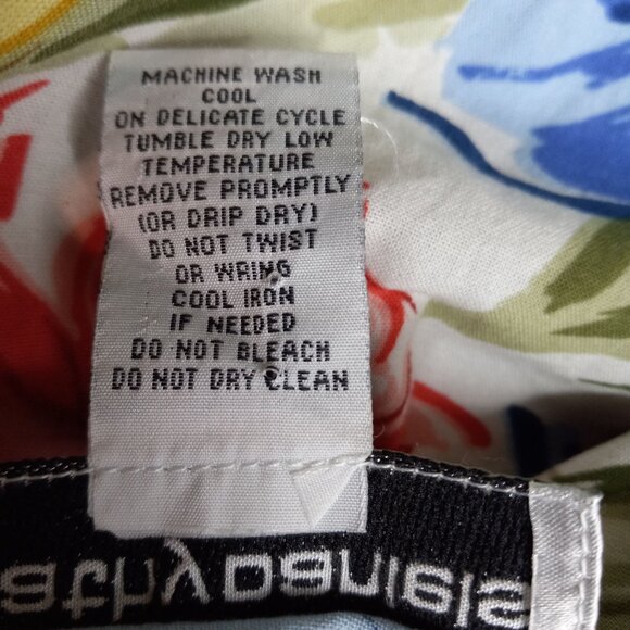 Cathy Daniels Size 3X Blouse Top Womens Floral Button Front Blue Floral Hi Low - Picture 6 of 8